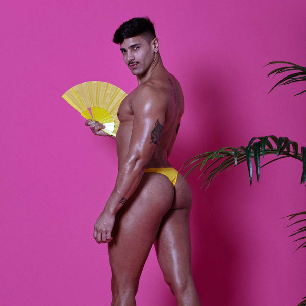 Bade-Thong Gelb - Minimalistischer Schnitt mit perfektem Sitz | TOF Paris