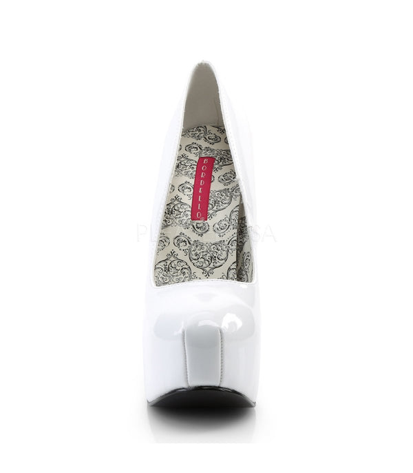 TEEZE06/W Plateau Pumps Lack Weiß EUR 36 | Bordello SALE