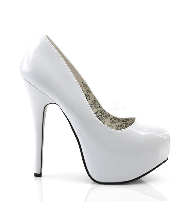 TEEZE06/W Plateau Pumps Lack Weiß EUR 36 | Bordello SALE