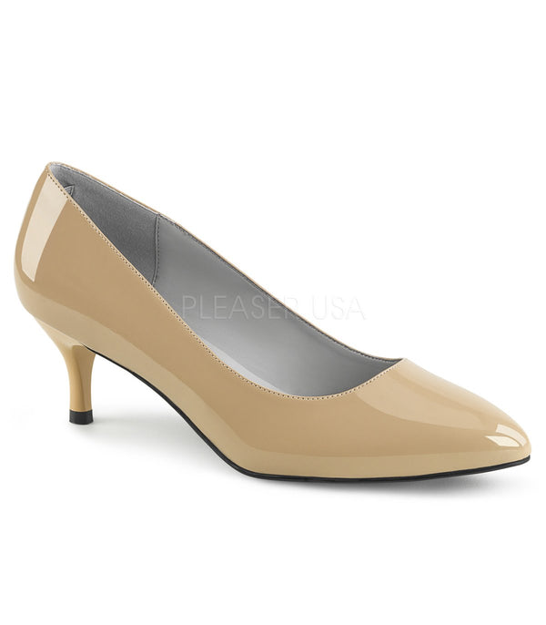 KITTEN-01 Pumps Beige Lack EUR 41 | Pleaser Pink Label SALE