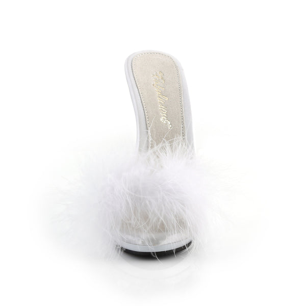 POISE-501F Pantoletten Weiß von Fabulicious – Ansicht 2