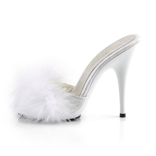 POISE-501F Pantoletten Weiß von Fabulicious – Ansicht 3