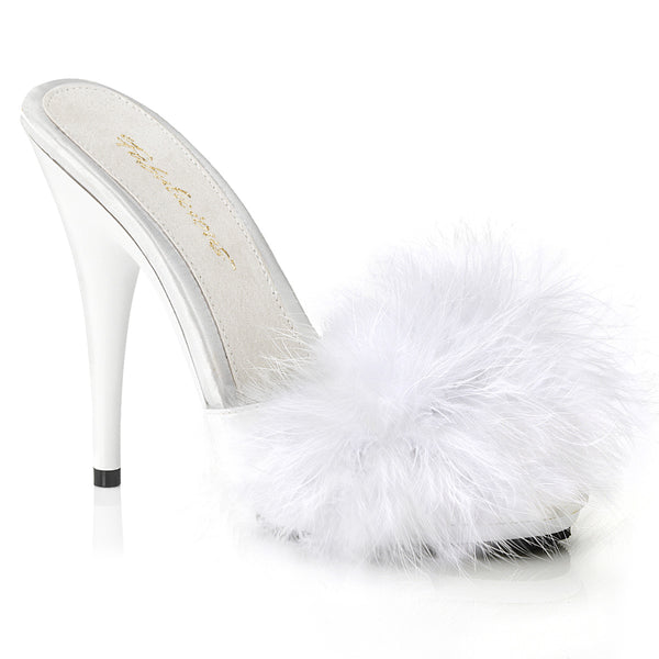 POISE-501F Pantoletten Weiß von Fabulicious