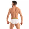 Herren Slips Pride - Bequeme Passform mit buntem Regenbogenbund, Weiß | TOF Paris