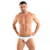Herren Slips Pride - Bequeme Passform mit buntem Regenbogenbund, Weiß | TOF Paris