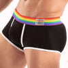 Herren Trunk Pride - Bunter Bund & Ultraweicher Stretchkomfort, Schwarz | TOF Paris