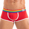 Herren-Trunk Pride Rot - Bunte Bündchen, ultraweich & stretch | TOF Paris