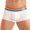 Herren Trunk Pride - bunter Bund, ultraweicher Stretchkomfort Weiß | TOF Paris
