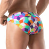 Badehose Mini Briefs Lila - Slim Fit mit markantem Print | TOF Paris