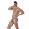 Badehose Mini Briefs Blau - Slim Fit mit stylischem Printdesign | TOF Paris