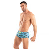Herren Badehose Blau - Ultra-kurz, formbetont & mit Neon-Kordel | TOF Paris