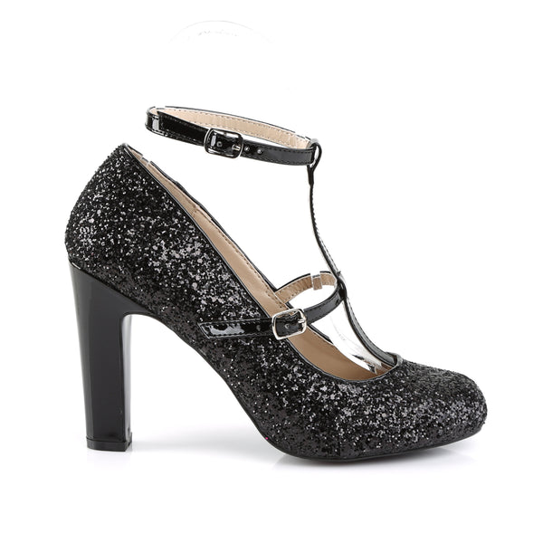 QUEEN-01 Pumps schwarz | Pleaser Pink Label SALE