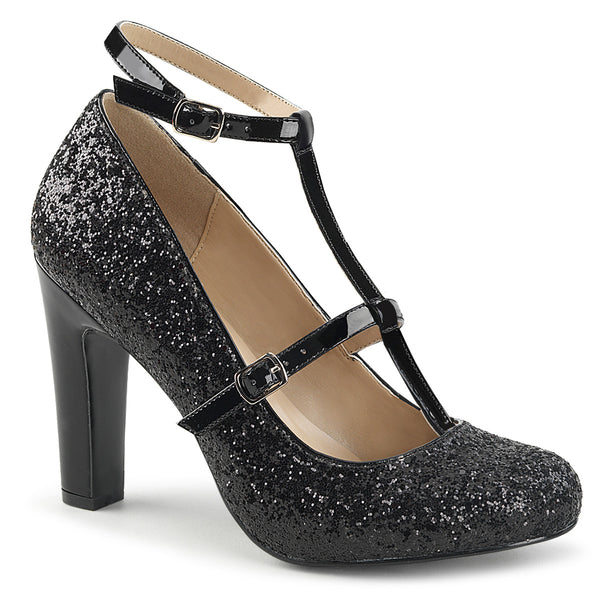 QUEEN-01 Pumps schwarz | Pleaser Pink Label SALE
