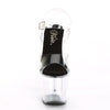 RADIANT-708 Plateau Sandaletten - Schwarz/Transparent von Pleaser – Ansicht 2