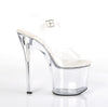 RADIANT-708 Plateau Sandaletten - Weiß/Transparent von Pleaser – Ansicht 5
