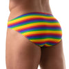 Badehose Herren Rainbow - bunte Pride-Streifen & elastischer Bund | TOF Paris