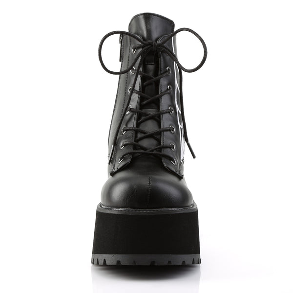RANGER-105 Plateau Stiefeletten schwarz von DemoniaCult – Ansicht 2