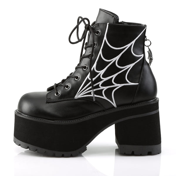 RANGER-105 Plateau Stiefeletten schwarz von DemoniaCult – Ansicht 3