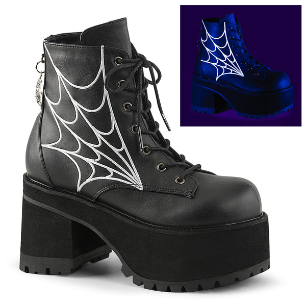 RANGER-105 Plateau Stiefeletten schwarz von DemoniaCult