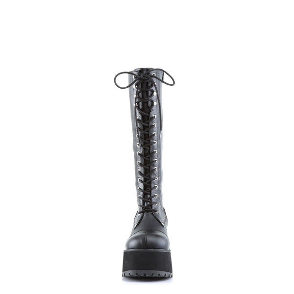 RANGER-302 Plateau Stiefel PVC Schwarz von DemoniaCult – Ansicht 2