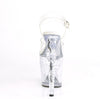 RAPTURE-808 Plateau Sandaletten Transparent Totenkopf von Pleaser – Ansicht 4