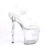 RAPTURE-808 Plateau Sandaletten Transparent Totenkopf von Pleaser – Ansicht 5