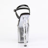 RAPTURE-808T-1 Plateau Sandaletten Transparent/Schwarz Totenkopf von Pleaser – Ansicht 4