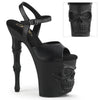 RAPTURE-809 Sandalette Plateauschuhe Skull Schwarz | Pleaser