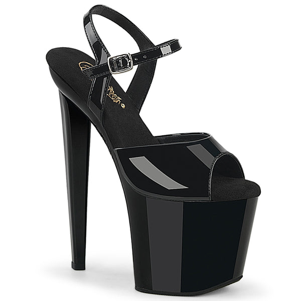 RAZZLE-809 Plateau Sandaletten Schwarz von Pleaser