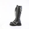RENEGADE-215 Plateau Stiefel Schwarz Matt von DemoniaCult – Ansicht 3