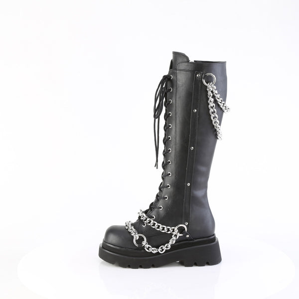 RENEGADE-215 Plateau Stiefel Schwarz Matt von DemoniaCult – Ansicht 3