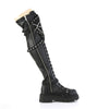 RENEGADE-320 Overknee Stiefel - Schwarz Matt | DemoniaCult SALE
