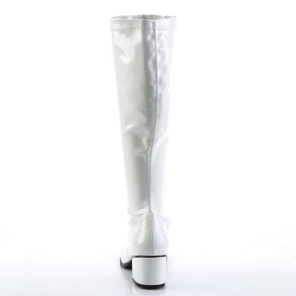 RETRO-300 Stiefel Lack Weiß von Funtasma – Ansicht 4