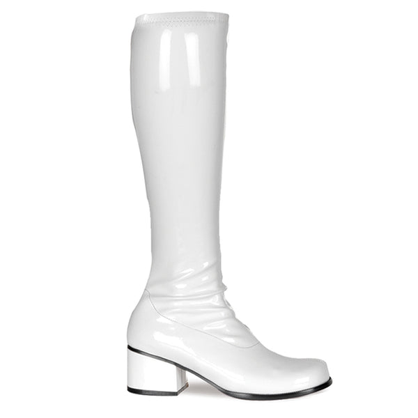 RETRO-300 Stiefel Lack Weiß von Funtasma