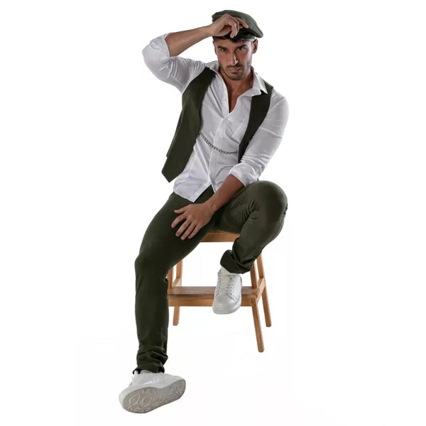 Reversible beret - White and khaki – Ansicht 24