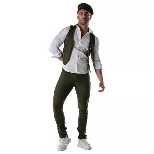 Reversible beret - White and khaki – Ansicht 26