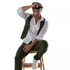 Reversible beret - White and khaki – Ansicht 23