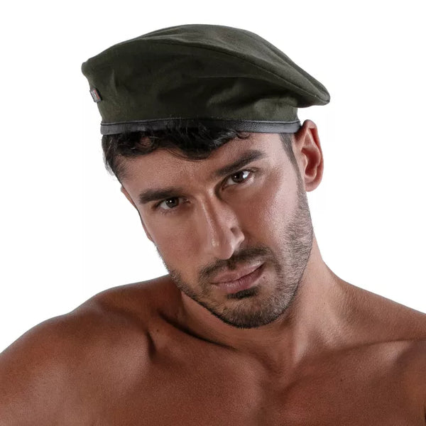 Reversible beret - White and khaki – Ansicht 16