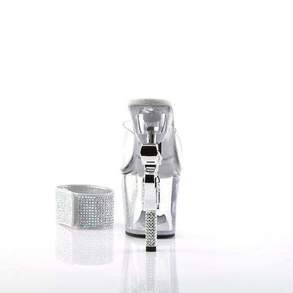 REVOLVER-712 Plateau Pantoletten Schwarz von Pleaser – Ansicht 4