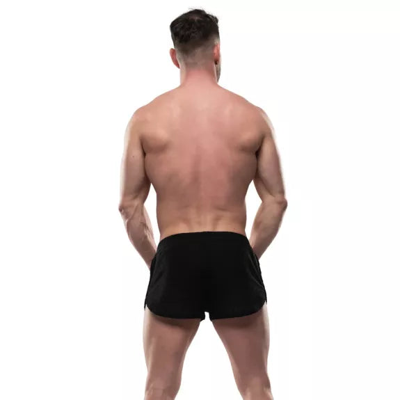 Mini Shorts Low Waist Schwarz - High-Cut & Ton-in-Ton Saum | TOF Paris