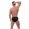 Herren Slip Stretch-Spitze, Low Waist mit Komfort-Bund, Schwarz | TOF Paris