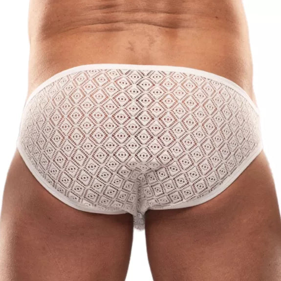 Slip Weiß Spitze Stretch Komfort Low Waist Paris Design | TOF Paris