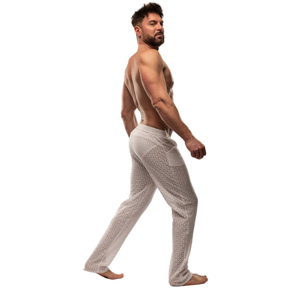 Sommerhose Weiß - Stretch, ausgestellter Schnitt, formgebend | TOF Paris