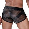 Herren Shorts Roman - Metallic Mesh im Gladiator-Style, Silber| TOF Paris