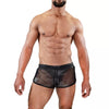 Herren Shorts Roman - Metallic Mesh im Gladiator-Style, Silber| TOF Paris