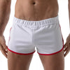 Weißes verführerisches Sportshort mit innovativem Frontbereich von TOF Paris – Ansicht 2