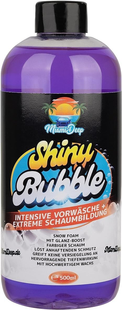 MiamiDeep Shiny Bubble Auto Shampoo - Autopflege-Reiniger mit Wachsversiegelung