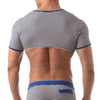 Blaues Sailor-Crop-Top von TOF Paris – Ansicht 3