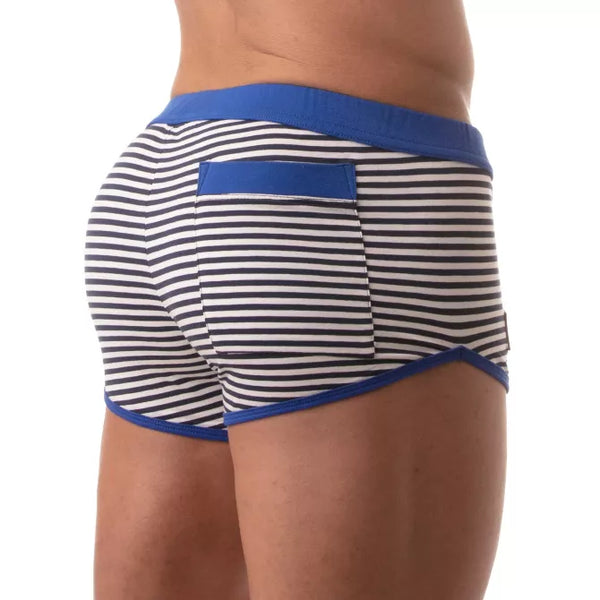 Blaue Sailor mini-Shorts von TOF Paris – Ansicht 4