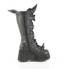 SCENE-157 Plateau Stiefel Schwarz Matt von DemoniaCult – Ansicht 5